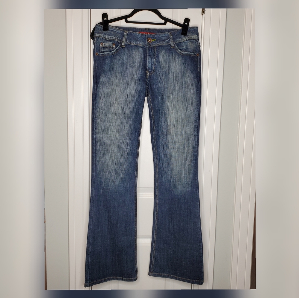 NWOT: Bootcut Faded Jeans w/Bling